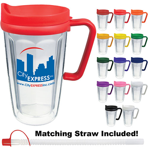 16 oz Screen Print Travel mug